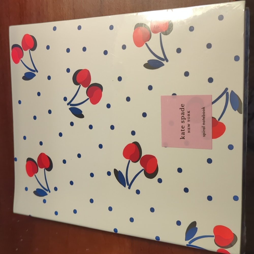 👻Host Pick!!!!😺Kate Spade Vintage Cherry Dot Concealed Spiral Journal/Notebook